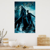 Harry Potter en Dumbledore op rotsen 1 Poster (Keuken)
