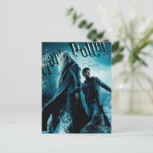 Harry Potter en Dumbledore op stenen 1 Briefkaart (Staand voorkant)