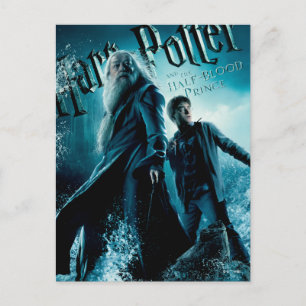 Harry Potter en Dumbledore op stenen 1 Briefkaart