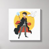 HARRY POTTER™ en Hedwig Illustratie Canvas Afdruk (Voorkant)