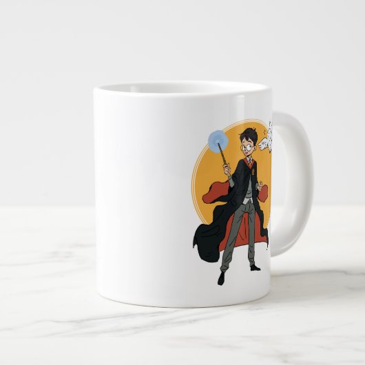 HARRY POTTER™ en Hedwig Illustratie Grote Koffiekop (Voorkant rechts)