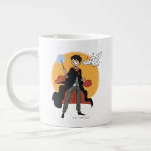 HARRY POTTER™ en Hedwig Illustratie Grote Koffiekop