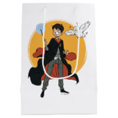 HARRY POTTER™ en Hedwig Illustratie Medium Cadeauzakje (Achterkant)