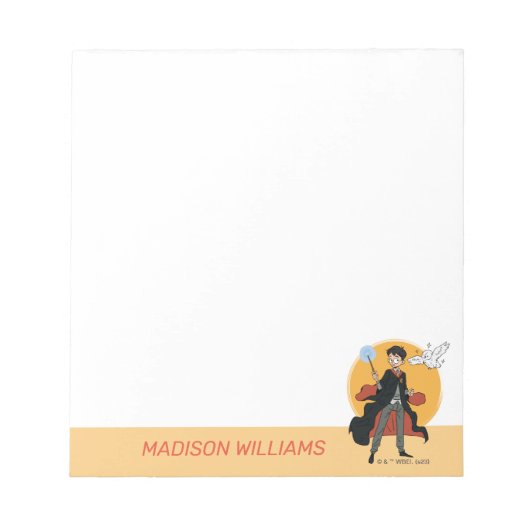 HARRY POTTER™ en Hedwig Illustratie Notitieblok (Voorkant)