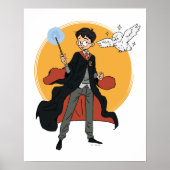HARRY POTTER™ en Hedwig Illustratie Poster (Voorkant)