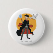 HARRY POTTER™ en Hedwig Illustratie Ronde Button 5,7 Cm (Voorkant)