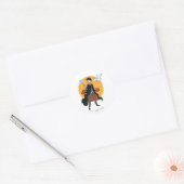 HARRY POTTER™ en Hedwig Illustratie Ronde Sticker (Envelop)