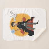 HARRY POTTER™ en Hedwig Illustratie Sherpa Deken (Voorkant (horizontaal))