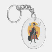 HARRY POTTER™ en Hedwig Illustratie Sleutelhanger (Voorkant Links)