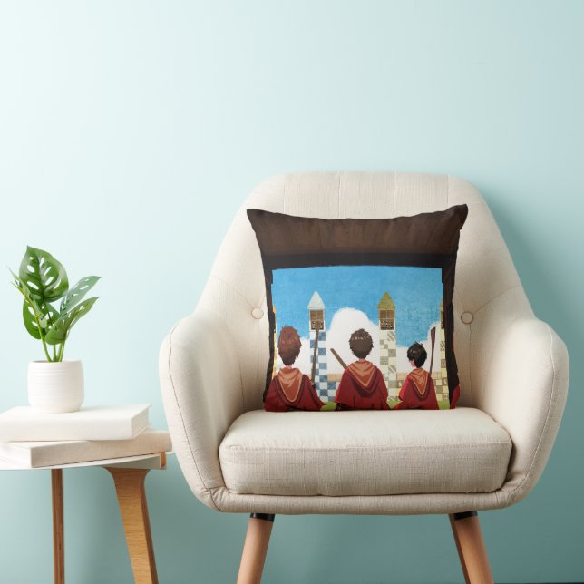 HARRY POTTER™ en het GRYFFINDOR™ QUIDDITCH™-team Kussen (Stoel)