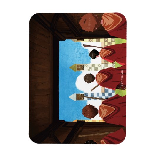 HARRY POTTER™ en het GRYFFINDOR™ QUIDDITCH™-team Magneet (Verticaal)