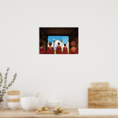 HARRY POTTER™ en het GRYFFINDOR™ QUIDDITCH™-team Poster (Keuken)