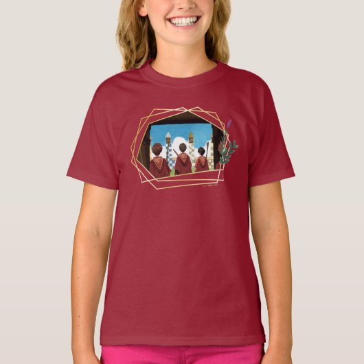 HARRY POTTER™ en het GRYFFINDOR™ QUIDDITCH™-team T-shirt (Voorkant)