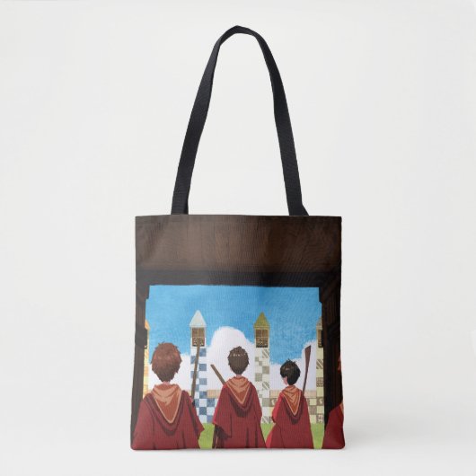 HARRY POTTER™ en het GRYFFINDOR™ QUIDDITCH™-team Tote Bag (Voorkant)