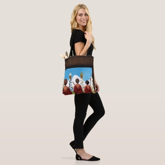HARRY POTTER™ en het GRYFFINDOR™ QUIDDITCH™-team Tote Bag (Op model)