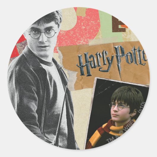 Harry Potter en nu Ronde Sticker (Voorkant)