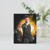 Harry Potter en Ron Weasely Briefkaart (Staand voorkant)