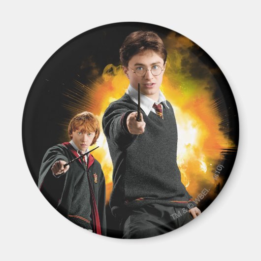 Harry Potter en Ron Wemel Magneet (Voorkant)
