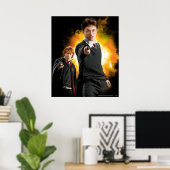 Harry Potter en Ron Wemel Poster (Thuiskantoor)