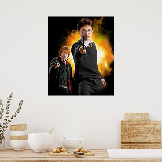 Harry Potter en Ron Wemel Poster (Keuken)