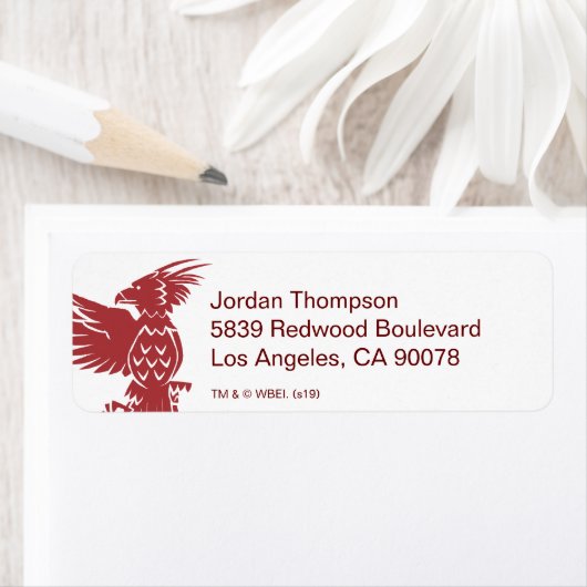 HARRY POTTER™ Fawkes & Cauldrons Holiday Grafisch Etiket (Insitu)