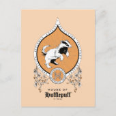 HARRY POTTER™ | FFLEPUFF™ Crest van Fijne schets Briefkaart (Voorkant)
