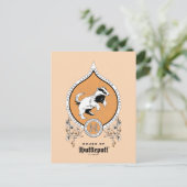 HARRY POTTER™ | FFLEPUFF™ Crest van Fijne schets Briefkaart (Staand voorkant)