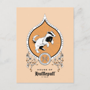 HARRY POTTER™   FFLEPUFF™ Crest van Fijne schets Briefkaart