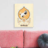 HARRY POTTER™ | FFLEPUFF™ Crest van Fijne schets Canvas Afdruk (Insitu (Woonkamer))