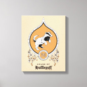 HARRY POTTER™   FFLEPUFF™ Crest van Fijne schets Canvas Afdruk