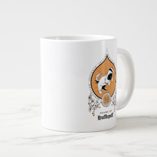 HARRY POTTER™ | FFLEPUFF™ Crest van Fijne schets Grote Koffiekop (Voorkant rechts)