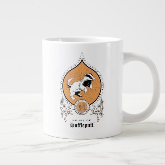 HARRY POTTER™ | FFLEPUFF™ Crest van Fijne schets Grote Koffiekop (Rechts)
