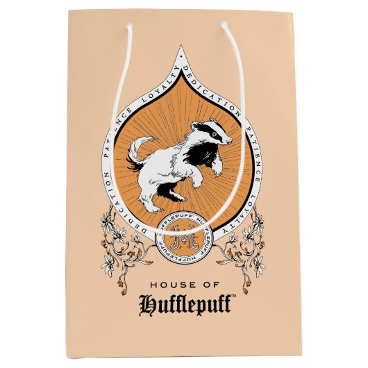 HARRY POTTER™ | FFLEPUFF™ Crest van Fijne schets Medium Cadeauzakje (Voorkant)