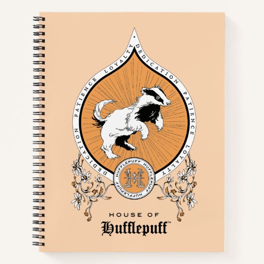 HARRY POTTER™ | FFLEPUFF™ Crest van Fijne schets Notitieboek (Voorkant)