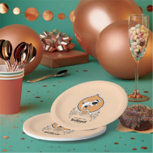 HARRY POTTER™ FFLEPUFF™ Crest van Fijne schets Papieren Bordje