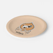 HARRY POTTER™ | FFLEPUFF™ Crest van Fijne schets Papieren Bordje (Gekanteld)