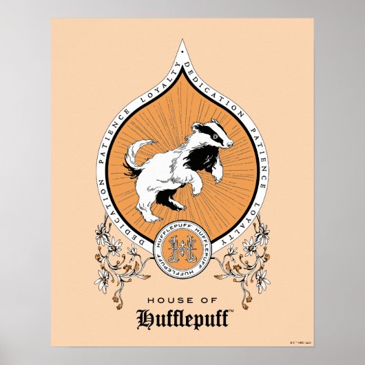 HARRY POTTER™ | FFLEPUFF™ Crest van Fijne schets Poster (Voorkant)