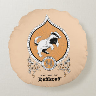 HARRY POTTER™   FFLEPUFF™ Crest van Fijne schets Rond Kussen