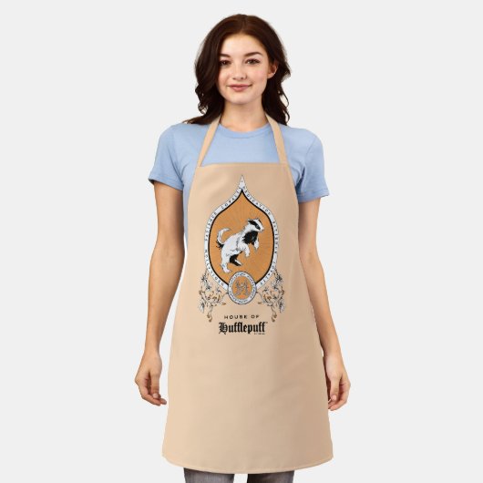 HARRY POTTER™ | FFLEPUFF™ Crest van Fijne schets Schort (Gedragen)