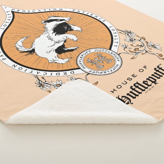 HARRY POTTER™ | FFLEPUFF™ Crest van Fijne schets Sherpa Deken (3/4)