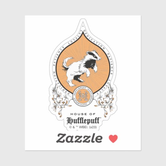 HARRY POTTER™ | FFLEPUFF™ Crest van Fijne schets Sticker (Vel)