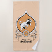 HARRY POTTER™ | FFLEPUFF™ Crest van Fijne schets Strandlaken (Voorkant)
