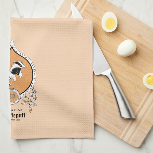 HARRY POTTER™ | FFLEPUFF™ Crest van Fijne schets Theedoek (Quarter Fold)