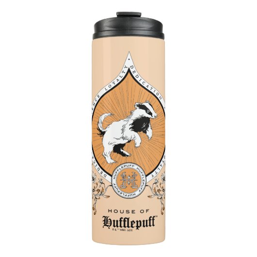 HARRY POTTER™ | FFLEPUFF™ Crest van Fijne schets Thermosbeker (Voorkant)