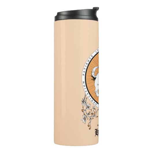 HARRY POTTER™ | FFLEPUFF™ Crest van Fijne schets Thermosbeker (Gedraaid links)