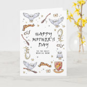 HARRY POTTER™ Fijne Moederdag Kaart (Gele Bloem)