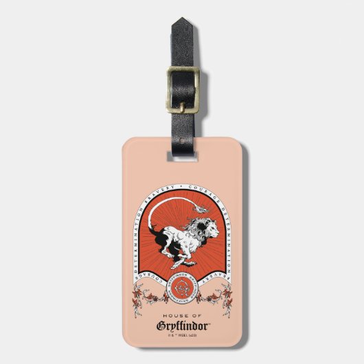 HARRY POTTER™ | Fijne schets GRYFFINDOR™ Crest Bagagelabel (Voorkant verticaal)