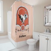 HARRY POTTER™ | Fijne schets GRYFFINDOR™ Crest Douchegordijn (In situ)