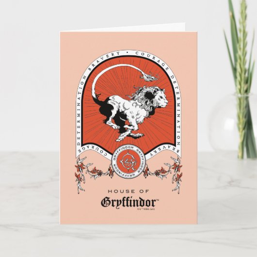 HARRY POTTER™ | Fijne schets GRYFFINDOR™ Crest Kaart (Voorkant)