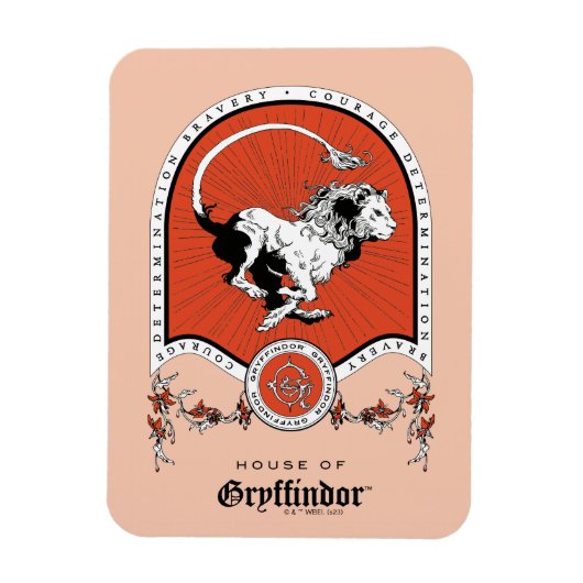 HARRY POTTER™ | Fijne schets GRYFFINDOR™ Crest Magneet (Verticaal)